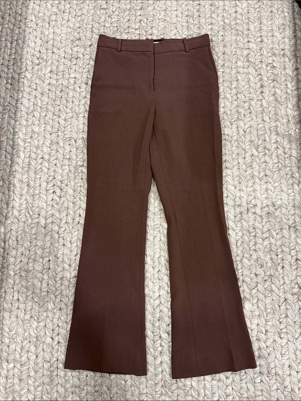 Aritzia Babaton Brown Flare Dress Pants Size 4